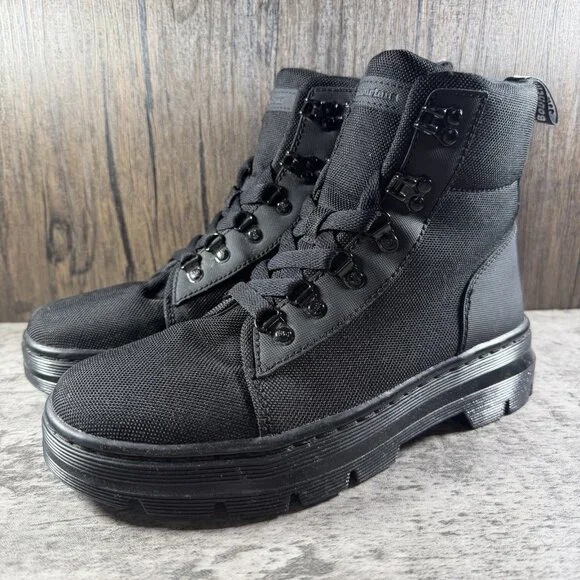 DR. MARTENS Combs Boot Black Women US 8 / UK 6 - Picture 2 of 9